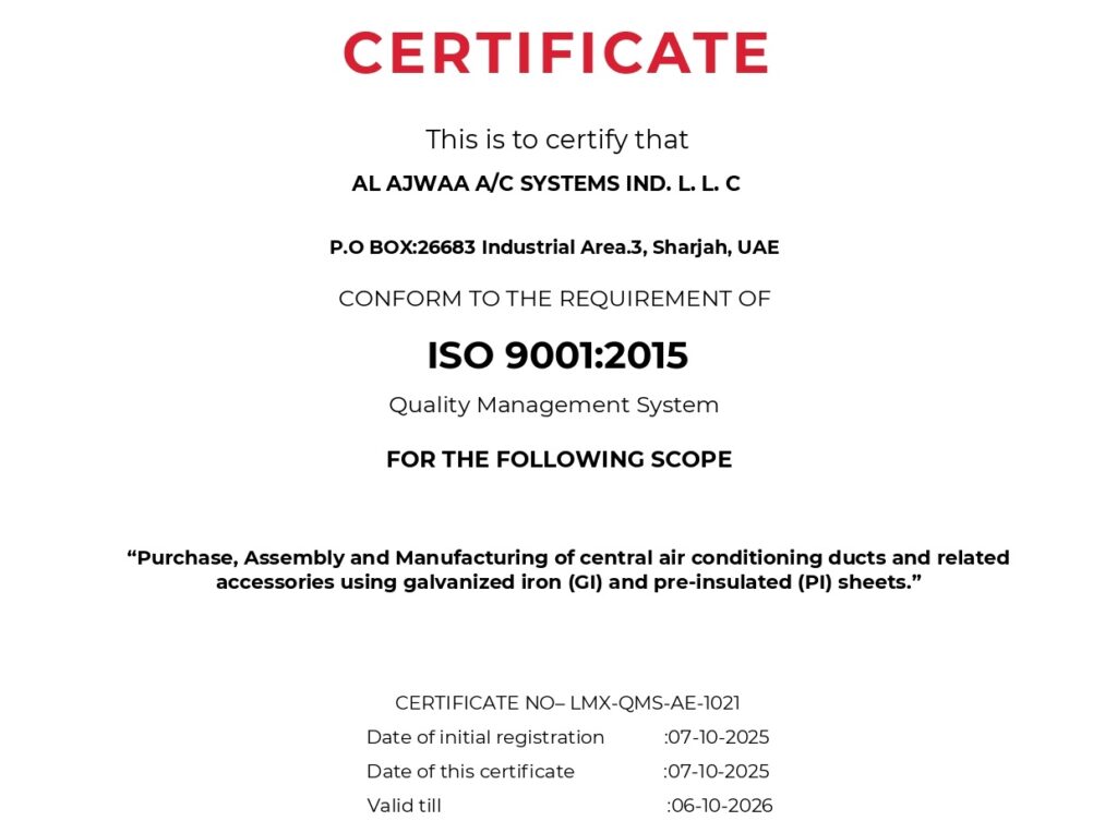 ISO-certified HVAC company